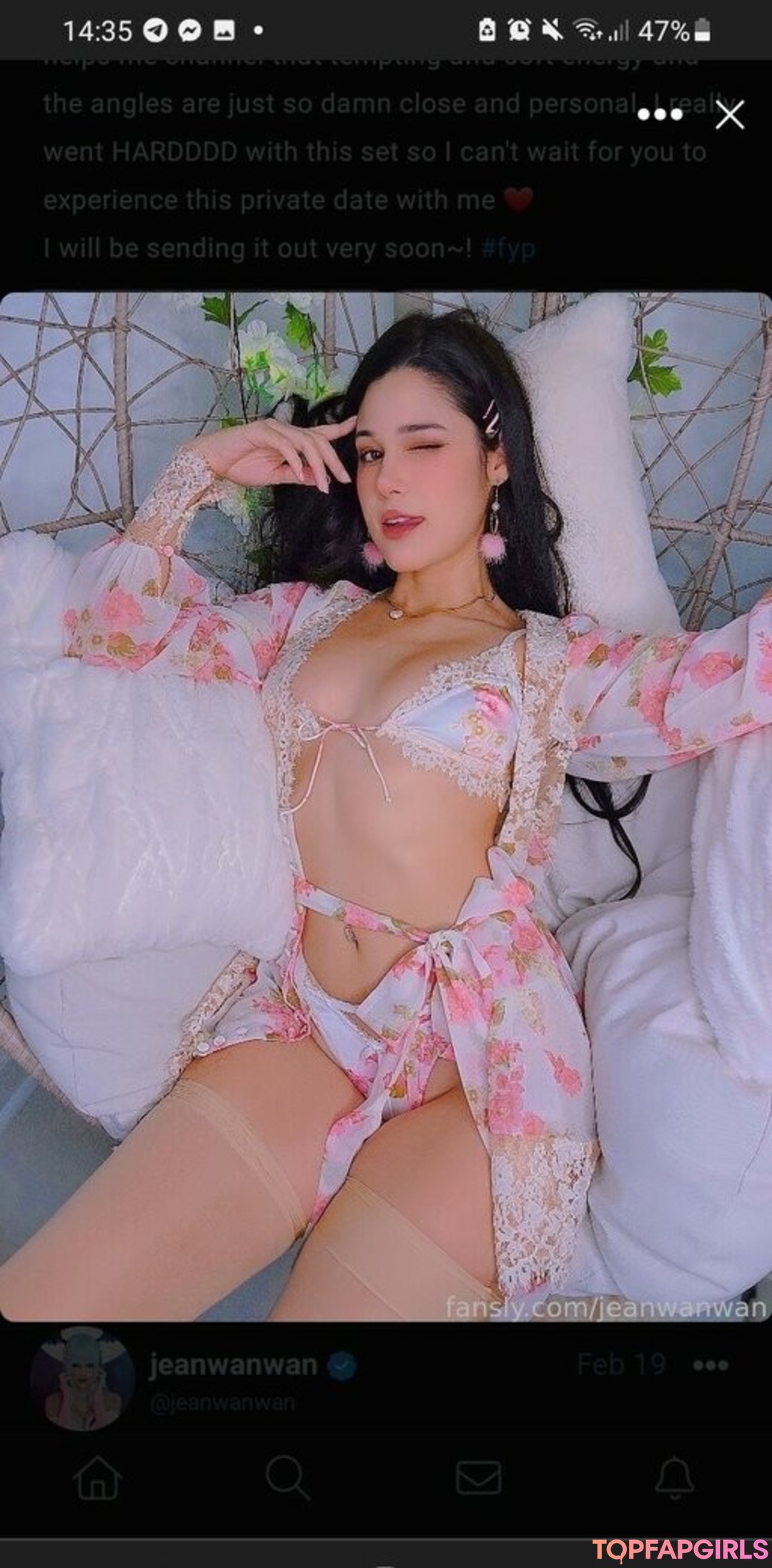 Foto di nudo di fuga di OnlyFans di Jeanwanwan #2660