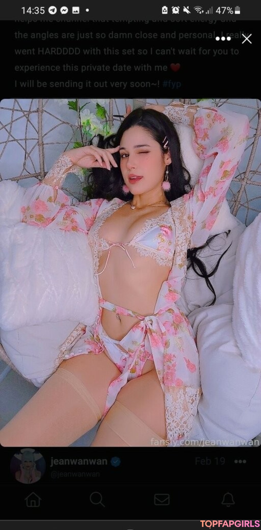 Foto di nudo di fuga di OnlyFans di Jeanwanwan #2661