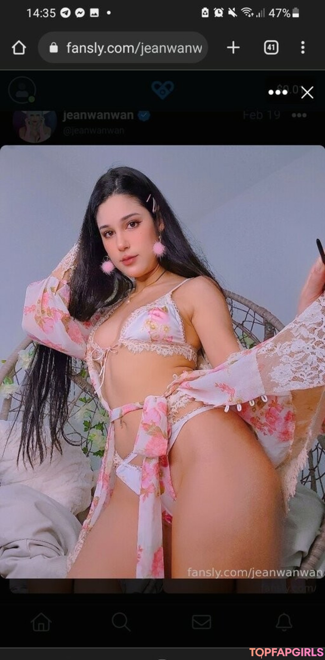 Foto di nudo di fuga di OnlyFans di Jeanwanwan #2662