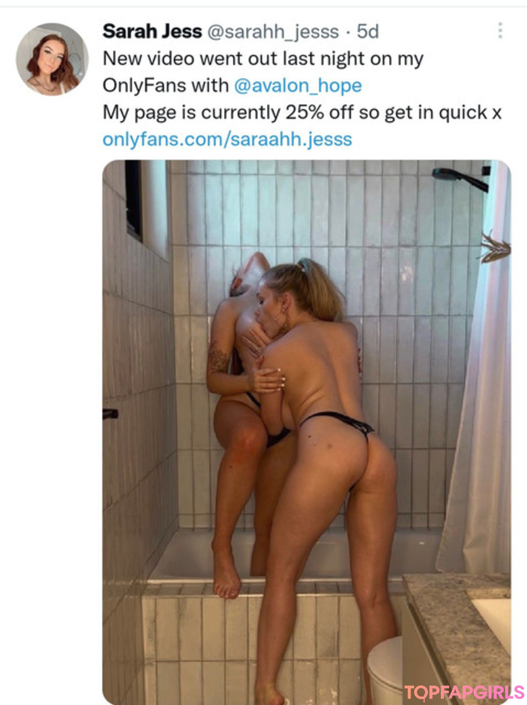 Foto di nudo di fuga di OnlyFans di Sarah Jess #133