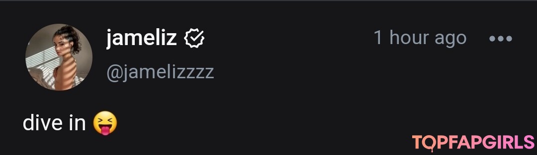 Foto di nudo di fuga di OnlyFans di Jameliz #393