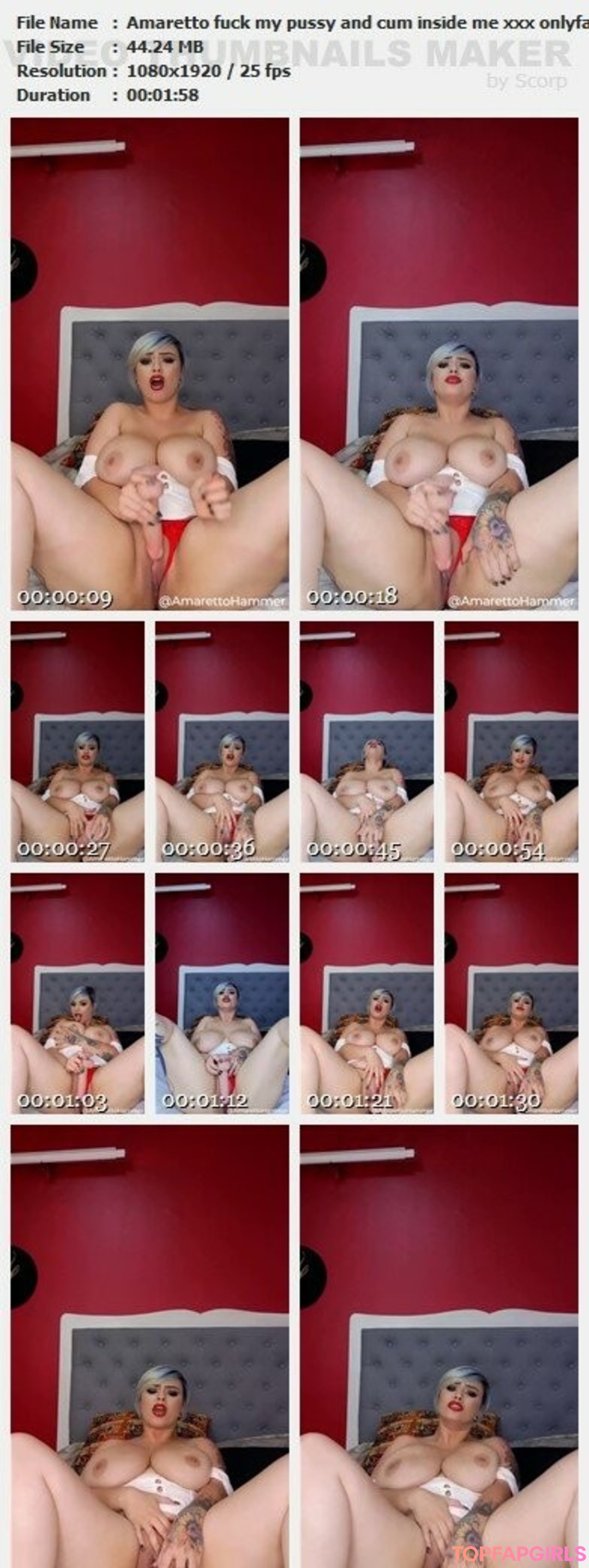 Foto di nudo di fuga di OnlyFans di Amaretto Hammer #366