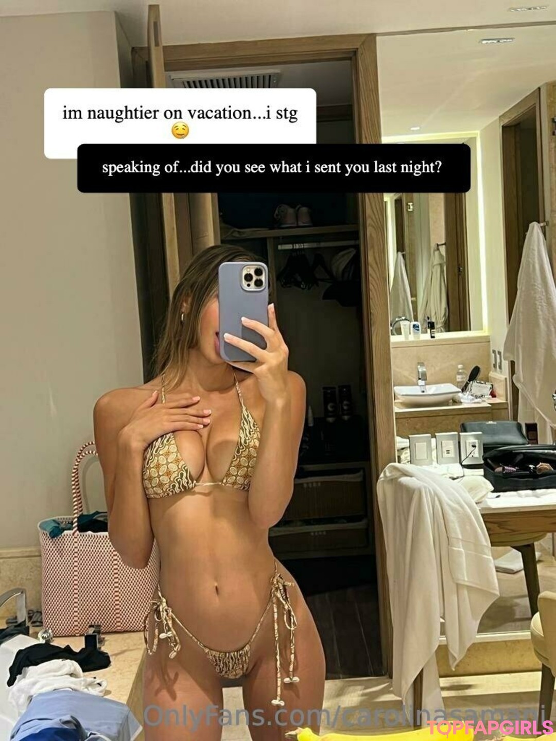 Foto di nudo di fuga di OnlyFans di Carolina Samani #225