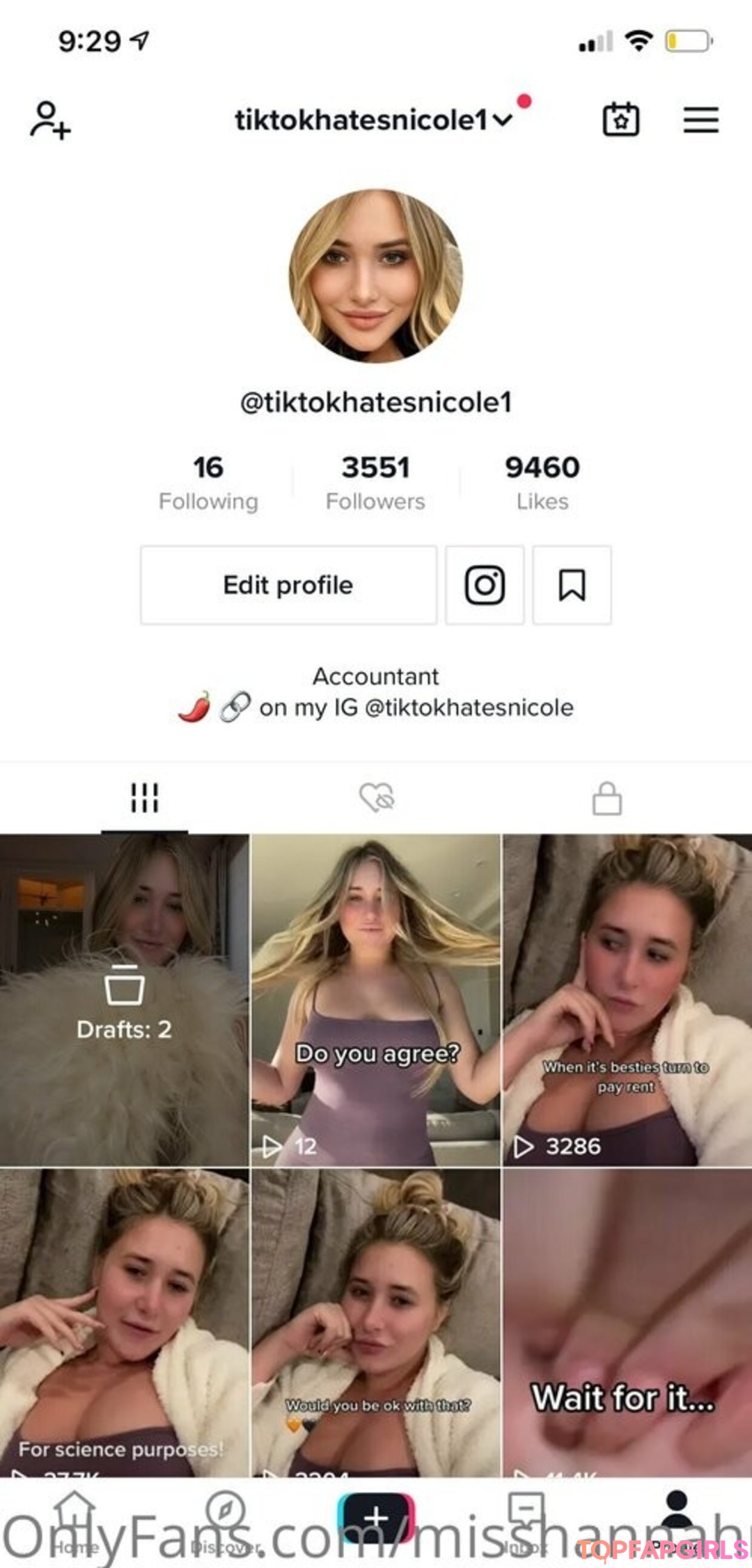 Foto di nudo di fuga di OnlyFans di Misshannahnicoleee #1263
