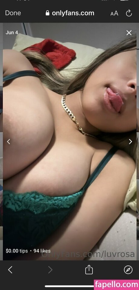 Foto di nudo di fuga di OnlyFans di Luvrosa