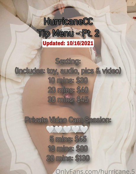 Foto di nudo di fuga di OnlyFans di Hurricane5