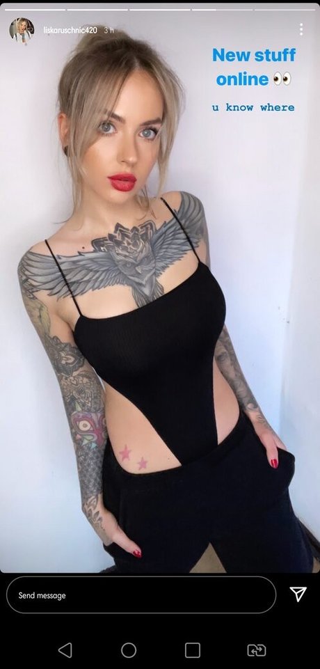 Foto di nudo di fuga di OnlyFans di Liska Ruschnic