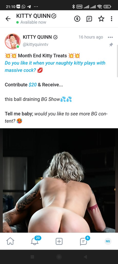 Foto di nudo di fuga di OnlyFans di Kitty Quinn