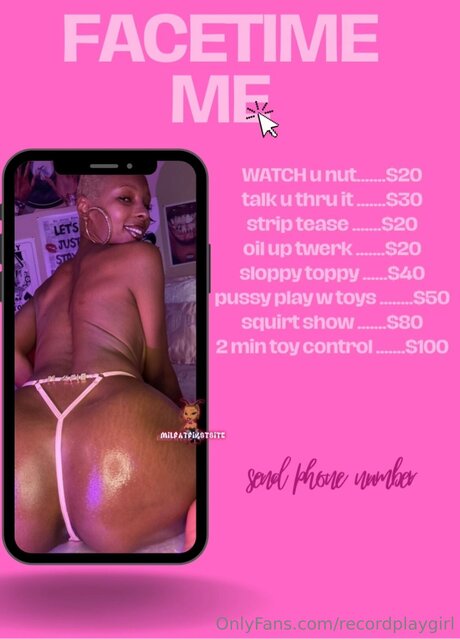 Foto di nudo di fuga di OnlyFans di Recordplaygirl