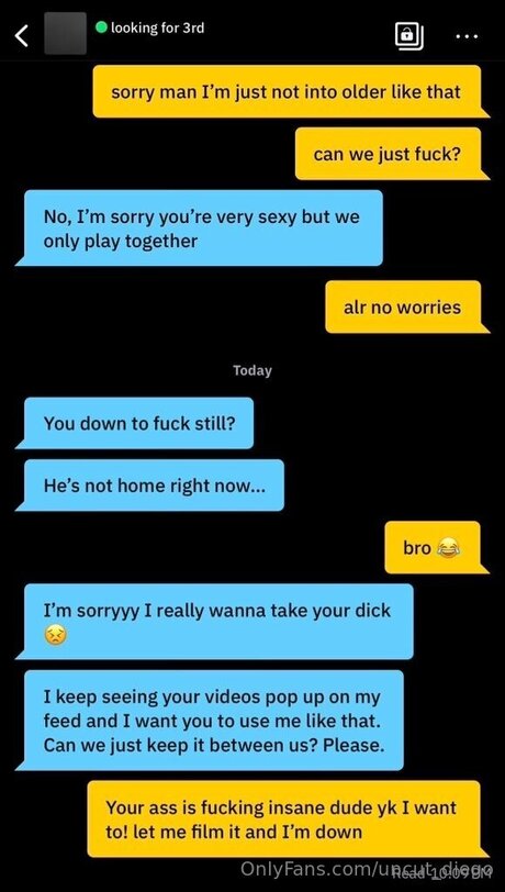 Foto di nudo di fuga di OnlyFans di Uncut Diego