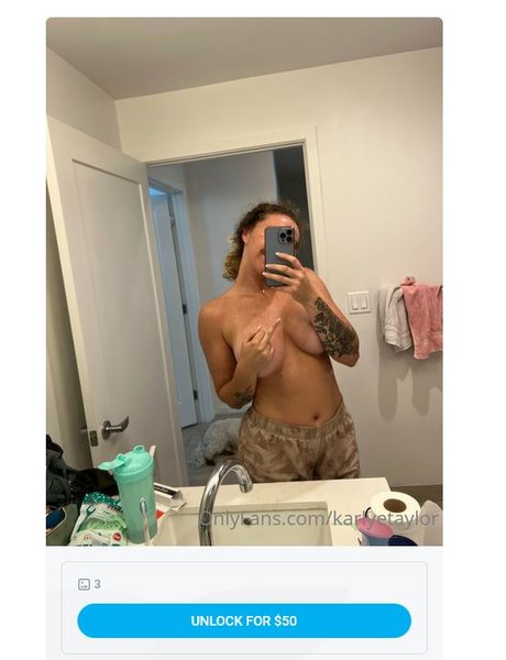 Foto di nudo di fuga di OnlyFans di Karlye Taylor