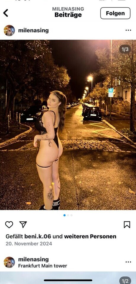 Foto di nudo di fuga di OnlyFans di Milenasing