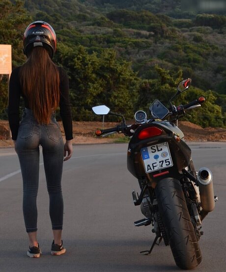 Affe auf Bike