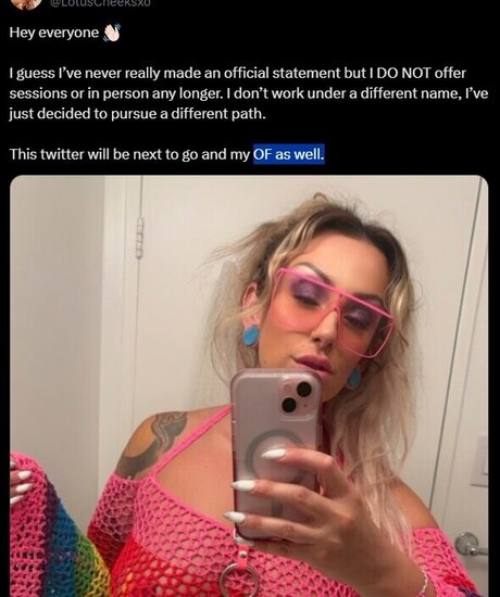 Foto di nudo di fuga di OnlyFans di Lotuscheeks