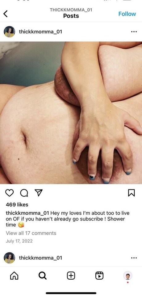 Foto di nudo di fuga di OnlyFans di Thickkmomma01