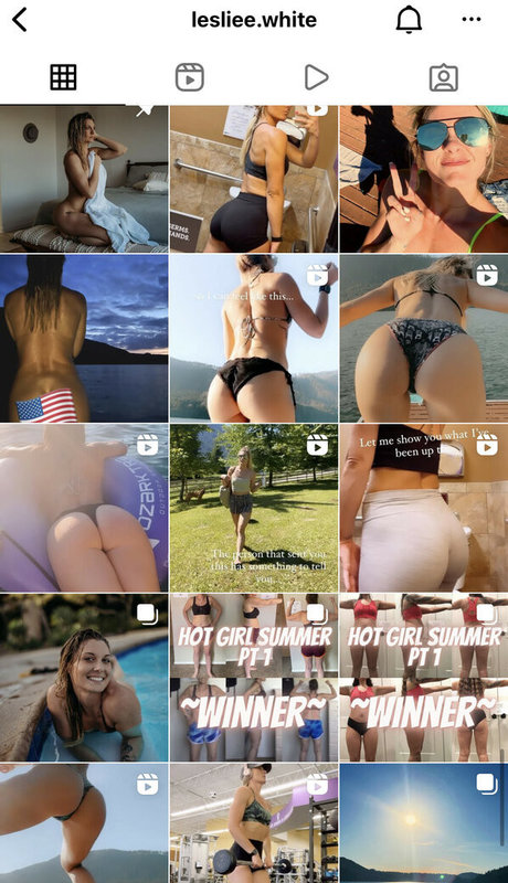 Foto di nudo di fuga di OnlyFans di Leslie White
