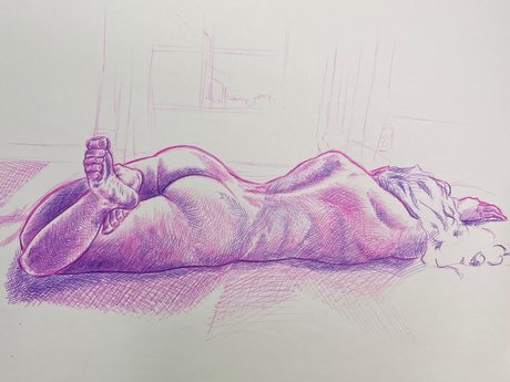 Foto di nudo di fuga di OnlyFans di Nsfw Artist