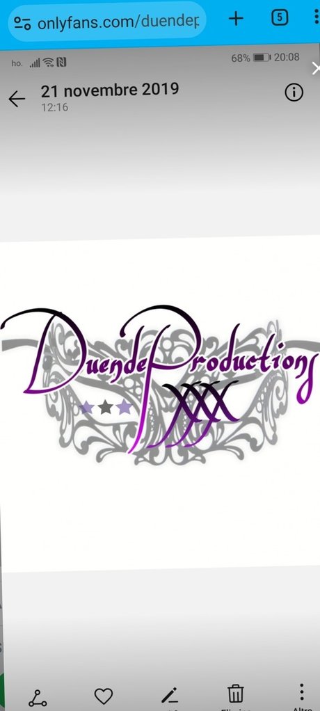 Foto di nudo di fuga di OnlyFans di Duendeproductions