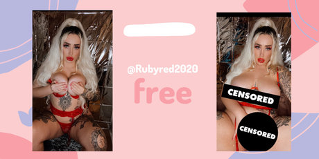 Foto di nudo di fuga di OnlyFans di Rubyred202020