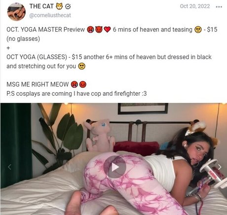 Foto di nudo di fuga di OnlyFans di Corneliusthecat