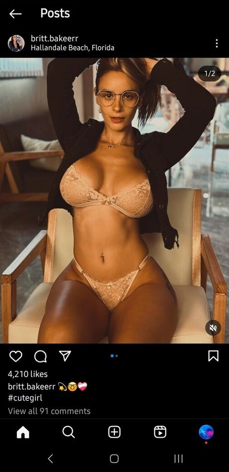 Foto di nudo di fuga di OnlyFans di Brit Baker