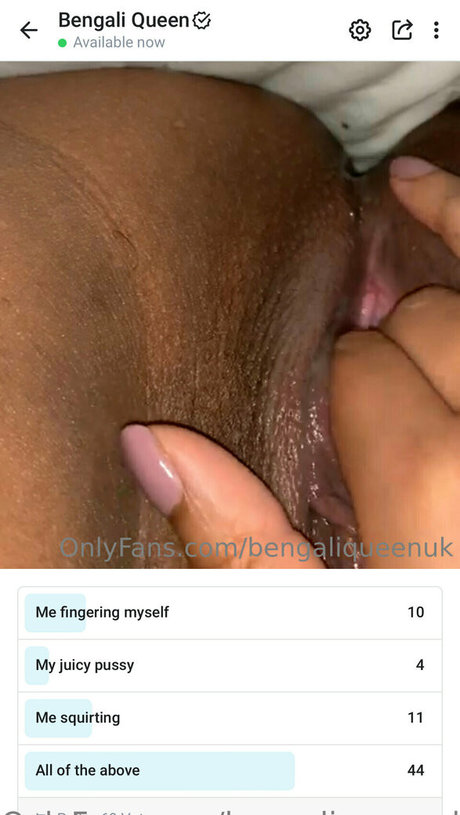 Foto di nudo di fuga di OnlyFans di Bengaliqueenuk