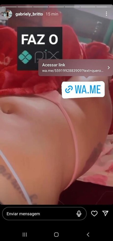 Foto di nudo di fuga di OnlyFans di Gabrielybritto