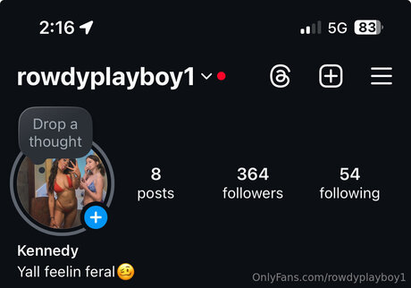 Foto di nudo di fuga di OnlyFans di Rowdyplayboy1