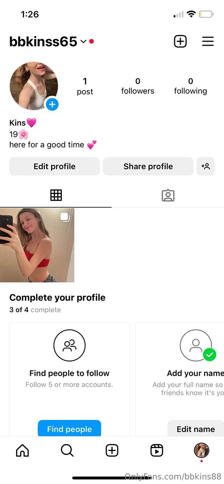 Foto di nudo di fuga di OnlyFans di Bbkins88