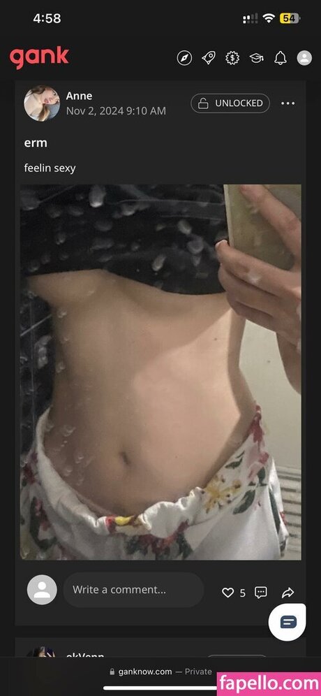 Foto di nudo di fuga di OnlyFans di Annettv