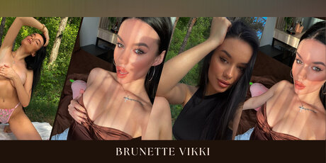 Foto di nudo di fuga di OnlyFans di Vikki Tiny Brunette