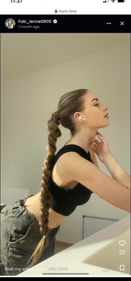 Foto di nudo di fuga di OnlyFans di Fabienne0805