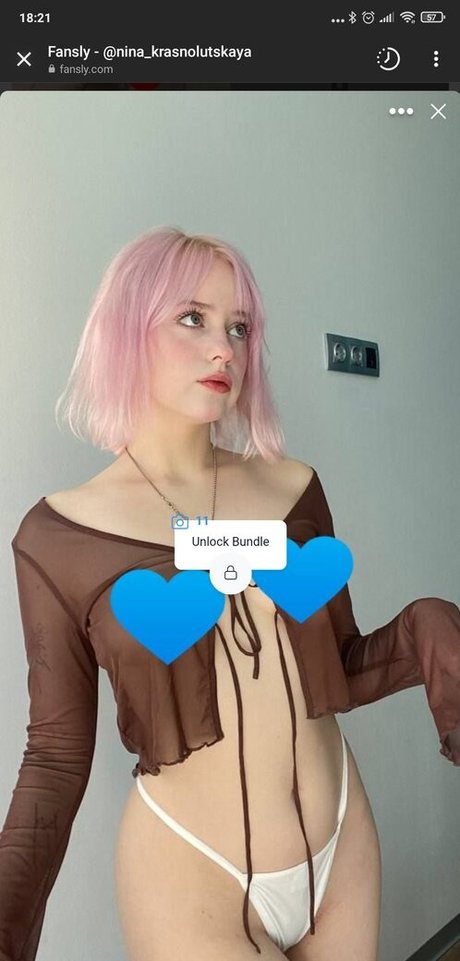 Foto di nudo di fuga di OnlyFans di Nina Krasnolutskaya