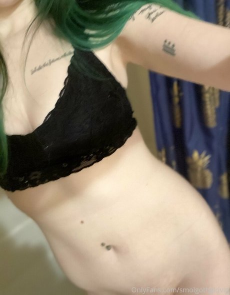 Foto di nudo di fuga di OnlyFans di Smolgothgirlvip