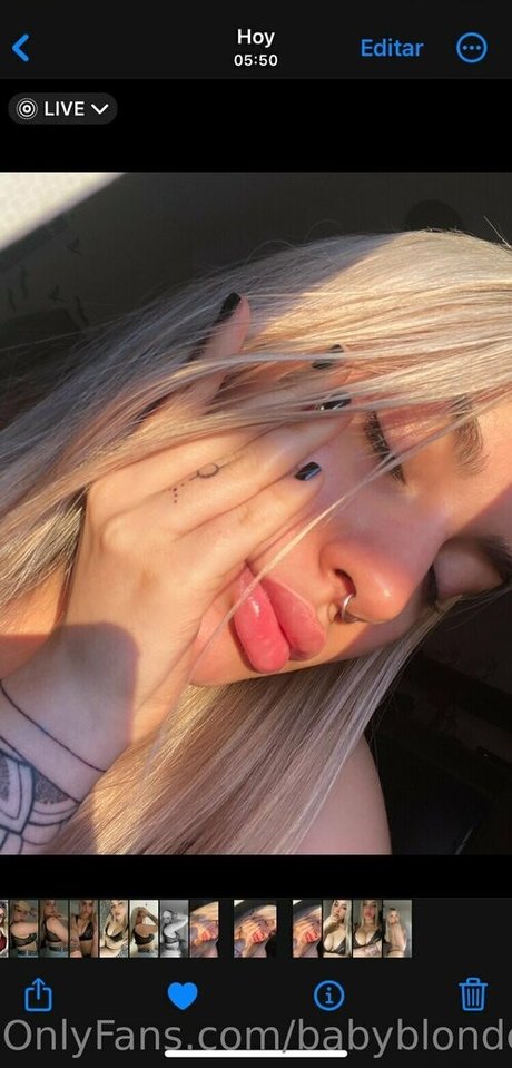 Foto di nudo di fuga di OnlyFans di Babyblondevip