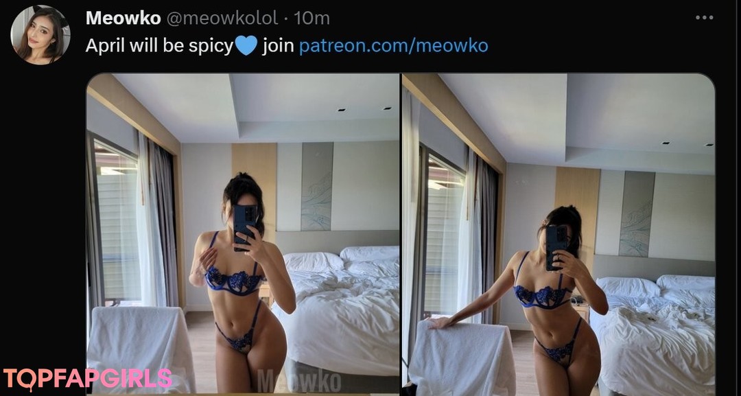 Foto di nudo di fuga di OnlyFans di Meowko #1182