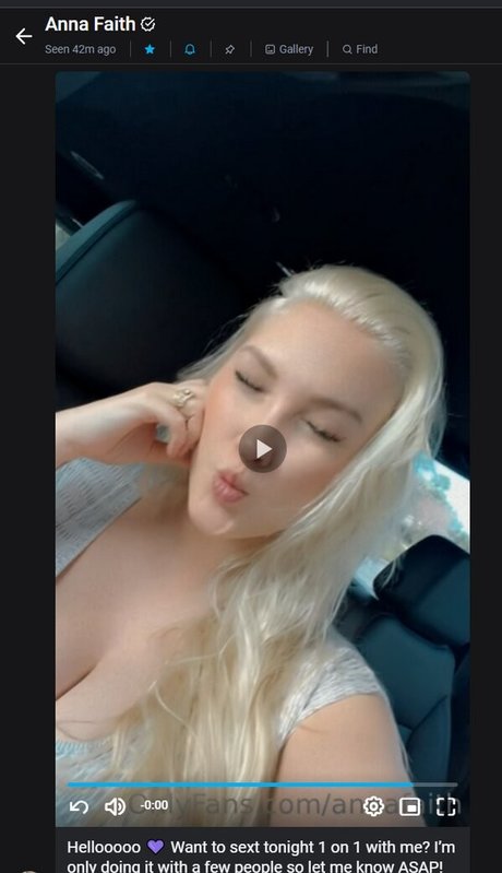 Foto di nudo di fuga di OnlyFans di Anna Faith