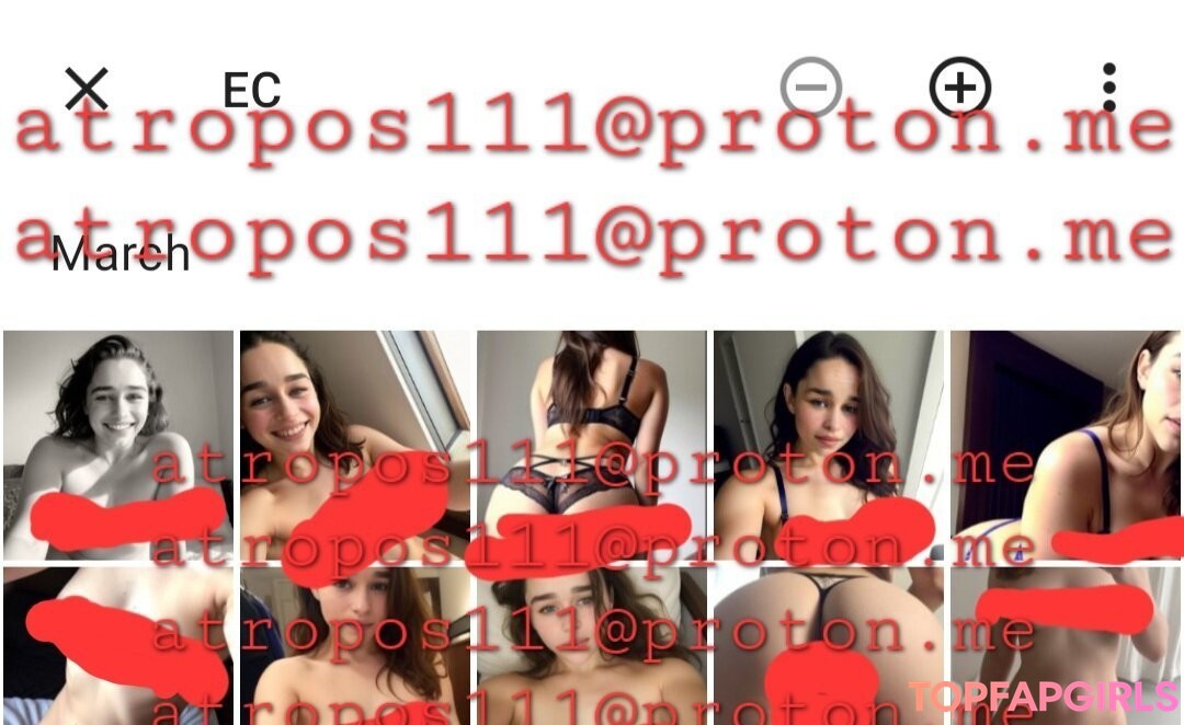 Foto di nudo di fuga di OnlyFans di Emilia Clarke #1033