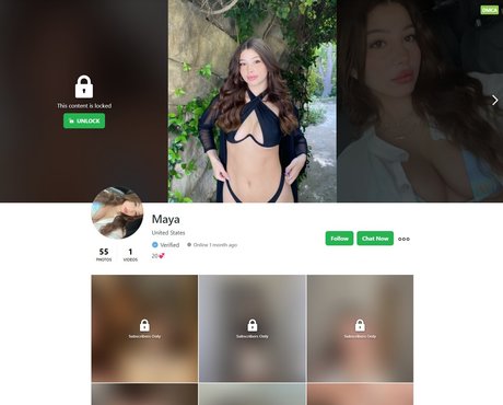 Foto di nudo di fuga di OnlyFans di Mayasimiii 