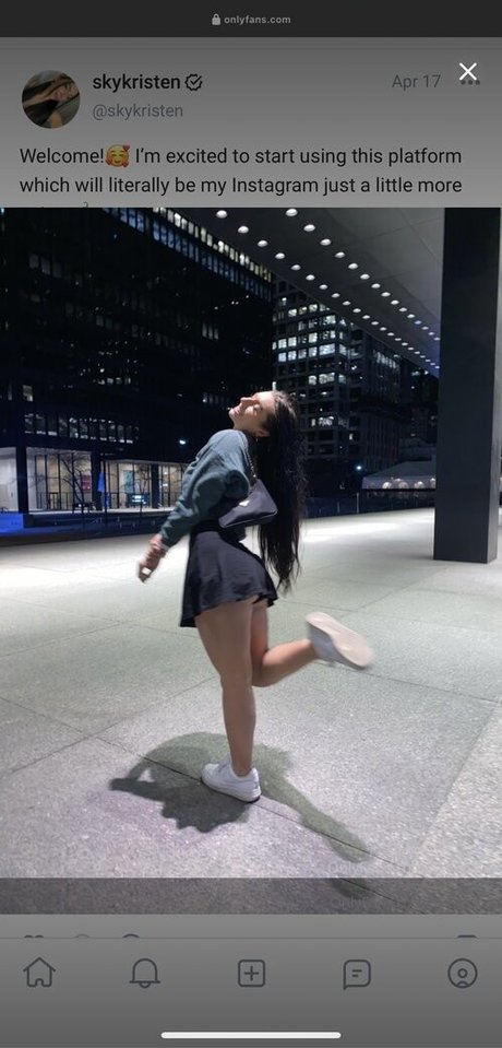 Foto di nudo di fuga di OnlyFans di Sky Kristen