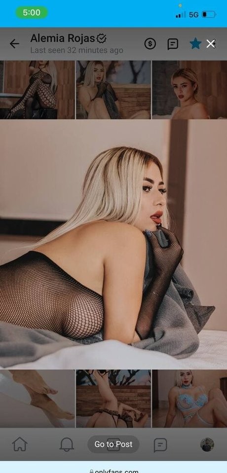 Foto di nudo di fuga di OnlyFans di Alemia Rojas