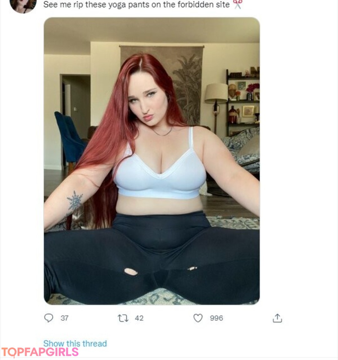 Foto di nudo di fuga di OnlyFans di Alexandria The Red #1396
