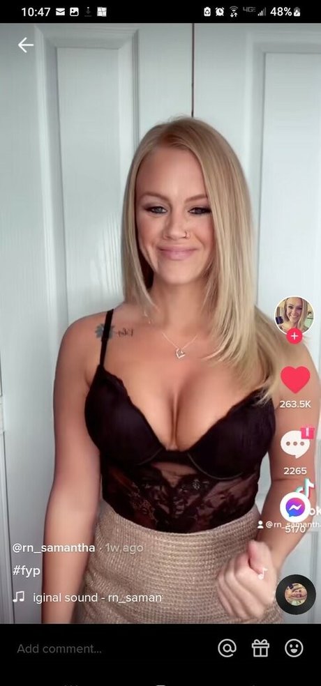 Foto di nudo di fuga di OnlyFans di Samantha