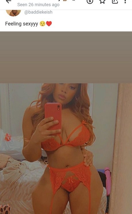 Foto di nudo di fuga di OnlyFans di Baddiekeish